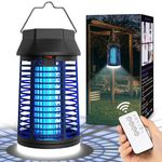 Bug Zapper, 4200V Mosquito Zapper with LED Light, Bug Zapper Outdoor, Waterproof Mosquito Killer, Electric Fly Zapper & Plug-in Fly Traps for Backyard Patio Garden (Remote Control)