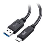 [USB-IF Certified] Cable Matters USB-C to USB-A Gen 2 (10 Gbps) Cable in Black 3.3 Ft / 1m