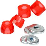 FunTomia Longboard Miniboard Bushings Bushings 85A for Two Axles (Longboard Red)