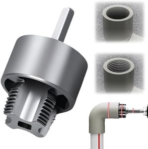 PVC Pipe Internal &, 2025 External Thread Tool, Integrated Internal & External Pipe Threading Tool, Electric Drill Compatible PVC Pipe Threader Kit