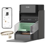 PETLIBRO RFID Automatic Cat Feeder, 5G Wi-Fi Automatic Pet Feeder, 3L Cat Feeder App Control with Collar Tag Sensor, Tag Activated Automatic Cat Food Dispenser 1-10 Program Meals Control Black