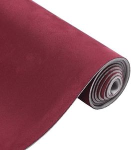 Partuto Headliner Fabric 36" L x 57" W Interior Trim DIY Roof Repair Replacement Suede Fabric Wine Red 1 Pcs
