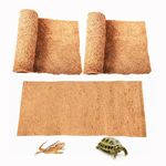 SISIPAI LIFE Reptile Carpet, 36" x 18" Coconut Fiber Carpet Mat, 2 Pack Reptile Terrarium Liner for Tortoise Bedding, Supplies for Lizard, Snake, Chameleon, Gecko, Bearded Dragon, Iguana(91.5x45)