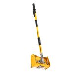 Drywall Flat Finishing Box, Professional 10" Drywall Finishing Tools Set with 35"-60" Adjustable Handle for Finishing Sheetrock Gyprock Wallboard Plasterboard