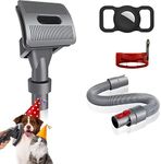 TEPULAS 4pcs Pet Grooming Kit for Dyson V15 V12 V11 V10 V8 V7 Vacuum Cleaners,Pet Attachments for Dyson,Ideal for Long or Medium Hair Dog