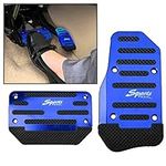 Riloer Universal Car Pedal Cover Racing Sports Non-Slip Automatic Car Gas Brake Pedals Pad Cover (Blue)