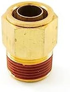 3/4" Male NPT to 3/4" PTC Brass Air Line Push to Connect Pneumatic Fitting