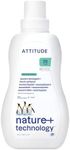 ATTITUDE 2-in-1 Laundry Detergent and Fabric Softener, Plant and Mineral-Based Ingredients, HE Compatible, Vegan and Cruelty-Free Household Products, Mountain Fresh, 35 Loads,1.05 Liter