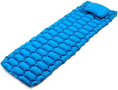 Cascade Mountain Tech Camping Insulated Sleeping Pad with Pillow Carry Bag - Ultralight and Compact for Camping, Backpacking, Hiking, Blue