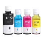 Refill Ink for HP GT53XL & GT 52 for HP Ink Tank 115 310 315 319 410 415 416 419 455 500 515 520 525 530 589 615 750 790 670 GT5810 GT5811 GT5820 (GT53XL + GT52 CMY)