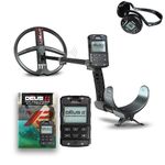 XP Metal Detectors Deus II - Waterproof and multifrequency, Ideal for treasure and relic hunting - with 11" FMF coil, remote control, WS6 wireless headphones & S-Telescopic stem (DEUS2-28FMFRCWS6EG)