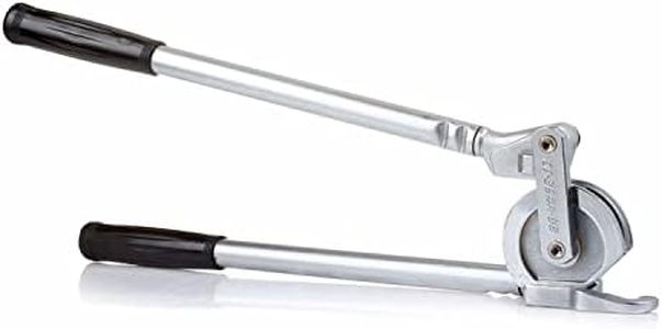 Flexzion Manual Tube Bender Tool 1/2" Thickness OD Steel Tubing for HVAC Refrigeration Soft Copper Brass Aluminum other Soft Metals Bends with Wide Hook Grips Securely