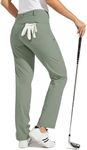 Willit Women's Golf Pants Stretch Hiking Pants Quick Dry Lightweight Outdoor Casual Pants with Pockets Water Resistant Sage Green 16