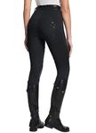 BALEAF Womens Horse Riding Pants Full Seat Riding Breeches Equestrian Tights Horseback Silicone Zipped Pocket Black L