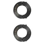 AZSSMUK 2-Piece Clamping Collar, Black Oxide Plating, 1" Bore Size, 1-3/4" OD, with 1/4-28 Set Screw