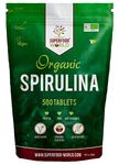 Organic Spirulina Tablets (500 X 500mg) Premium Quality Dietary Superfood | Natural Source of Vegan Protein, Iron & Vitamins | UK Certified Organic, Ideal for Sports Nutrition, Detox & Energy