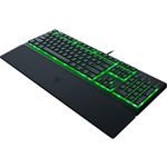 Razer Ornata V3 X Gaming Keyboard: Low Profile Keys - Silent Membrane Switches - Spill Resistant - Chroma RGB Lighting - Ergonomic Wrist Rest - Razer Snap Tap