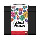 American Crafts Sketch Markers 80/PK, Assorted Colors