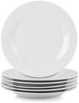 10 Strawberry Street Simply White 7.5" Round Salad Plate, Set of 6