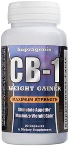 CB-1 Weight Gainer Pills (90 Count) | Weight Gain Support for Women & Men | Clinically Tested Appetite Booster | Powerful Mass Gainer
