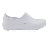 Anywear Streak Step-in Nurse Shoes for Women and Men, Oil- and Slip-Resistant EVA Kitchen Shoes, Work Shoes, White, 7