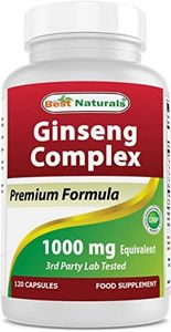 Best Naturals Ginseng complex 1000 mg, 120 Count