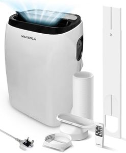 Maxesla Portable Air Conditioning Unit, 4 in 1 Portable Air Conditioner 14000BTU with Sleep Mode, Cooling, Dehumidifier and Fan with 3 Speed, Air Conditioning Unit with 24H, Window Venting Kit, Remote