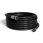 THE CIMPLE CO 100' Feet, Black RG6 Coaxial Cable with Rubber booted - Weather Proof Indoor/Outdoor Rated Connectors, F81 / RF, Digital Coax for CATV, Antenna, Internet, Satellite, and More