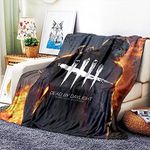 VOZMIO Dead By Daylight Flannel Warm Soft Plush on The Sofa Bed Blanket Suitable for Air Conditioning Blanket Nap Blanket (40 * 60 in(100 * 150 CM))