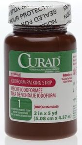 CURAD Sterile Iodoform Gauze Packing Strips, 2" x 5 yds., Wound Care Essentials