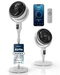 Pro Breeze AirFlo 43" Smart Portable Pedestal Fan with Wi-Fi, 29dB Ultra Silent - Hybrid Adjustable Height, Smart App & Remote Control, 2 Cooling Fan Modes, Vertical & Horizontal Oscillation