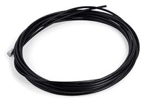 EliteSRS Replacement Jump Rope Speed Cable - 3/32" Kink Resistant Nylon Coated USA Made Stainless Steel Cable - 10ft Long Rope for Double Under Speed - Black