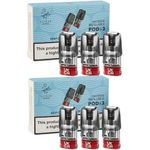 Elf Bar Mate 500 Refillable Replacement Pod - 6 Pack - [1.2ohm] No Nicotine