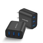 Amoner Wall Charger, Upgraded 2Pack