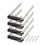 Hard Drive Bracket 2.5" SSD Mount G176J HDD Caddy SAS SATA Hard Drive Caddy Compatible with Dell PowerEdge R610 R620 R710 T710 R720 R815 R820, 4 Pack