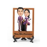 Avatar Studio Cari-Plaque Personalized Gift for Boyfriend, Girlfriend, Couples, Friends, Character Caricature Photo Frame Unique Design Customized Gift Valentines Gift (Couple 4)