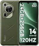 FOSSIBOT F112 Pro 5G Rugged Smartphone Unlocked, 24GB+256GB/1TB Android 14 Rugged Phone, 7150mAh Battery Cell Phone, 6.88'' Display, 50MP+16MP Camera, Dual SIM 5G Unlocked Phone (Green)