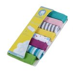 Newborn Baby Gerber Hankey Hand & Face Towel,Cotton Body Towel/Washcloth Extra Soft Hankies Reusable, Washable, Absorbent Napkins for Infants Toddlers Handkerchief (8 Multicolor Pack)