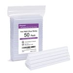 Beayuer Mini Hot Glue Sticks 7mm x 100mm 50 Pack for Most Small Hot Melt Glue Gun Clear Hot Melt Adhesive Sticks Perfect for DIY Craft Projects and Sealing