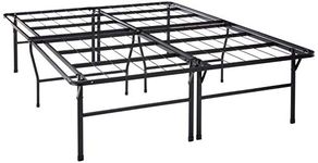 Best Price Mattress Queen Bed Frame - 18 Inch Metal Platform Beds w/Heavy Duty Steel Slat Mattress Foundation (No Box Spring Needed), Black