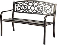 Giantex Garden Bench, Antique Metal