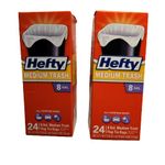 Flap Tie Medium Trash Bags - 8 Gallon, 24 Count (Pack of 2)