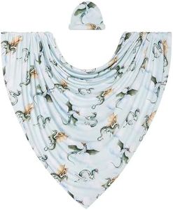 Posh Peanut Baby Swaddle Blanket & Beanie - Matching Newborn Swaddle Set, Doubles As Receiving Blanket or Nursing Cover