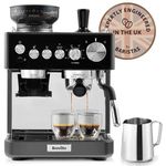 Breville Barista Sense Espresso Machine, Bean to Cup Coffee Maker with Integrated Coffee Grinder and Milk Frother, TempSense Steam Wand, 15 Bar Italian Pump, Black, VCF187
