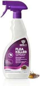 REPELEM Flea Spray for The Home - Professional Strength, Household Flea Spray, Flea Killer for Home, Kills Fleas, Larvae & Eggs, Eradicates & Prevents Reinfestation, 500ml Flea Killer Spray