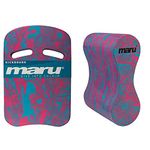 Maru Unisex's AT7125 Kickboard, Blue/Pink, One Size & Unisex-Youth AT7127 Pull Buoy, Swirl-Blue/Pink, Adult