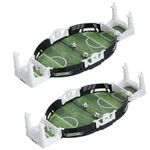 KIDSARTZ - Two-Player Table Top Football Field (Toy Table-top Game for Two) Best Interactive Game. Easy to Play. Suitable for Both Kids and Adults(White with Black)