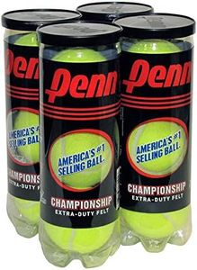 Penn Championship Tennis Balls - Extra Duty Felt Pressurized - 3 Balls (Pack of 4)