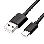 Samsung Genuine Galaxy S8 100% Original Type C USB Data Cable, EP-DG950CBE Charging Cable for all Samsung Fast Charge Charger – Black (NO RETAIL PACKAGING) (BULK PACKAGED)