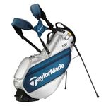 TaylorMade Tour Stand Bag, 2024, Silver/Blue